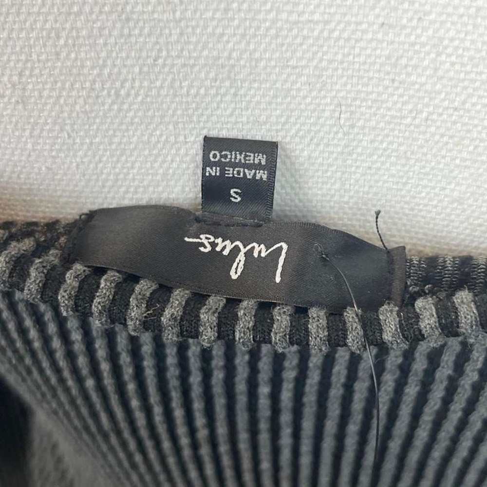 Lulus Ribbed Charcoal Long Sleeve Top - Picture 4 of 8